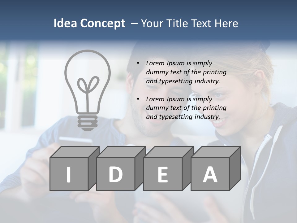 Payment For Purchases On The Tablet PowerPoint Template