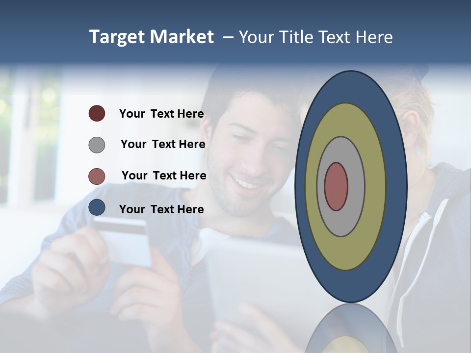 Payment For Purchases On The Tablet PowerPoint Template
