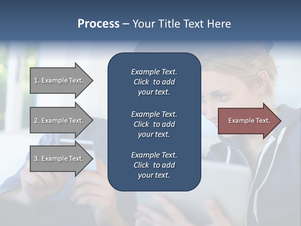 Payment For Purchases On The Tablet PowerPoint Template