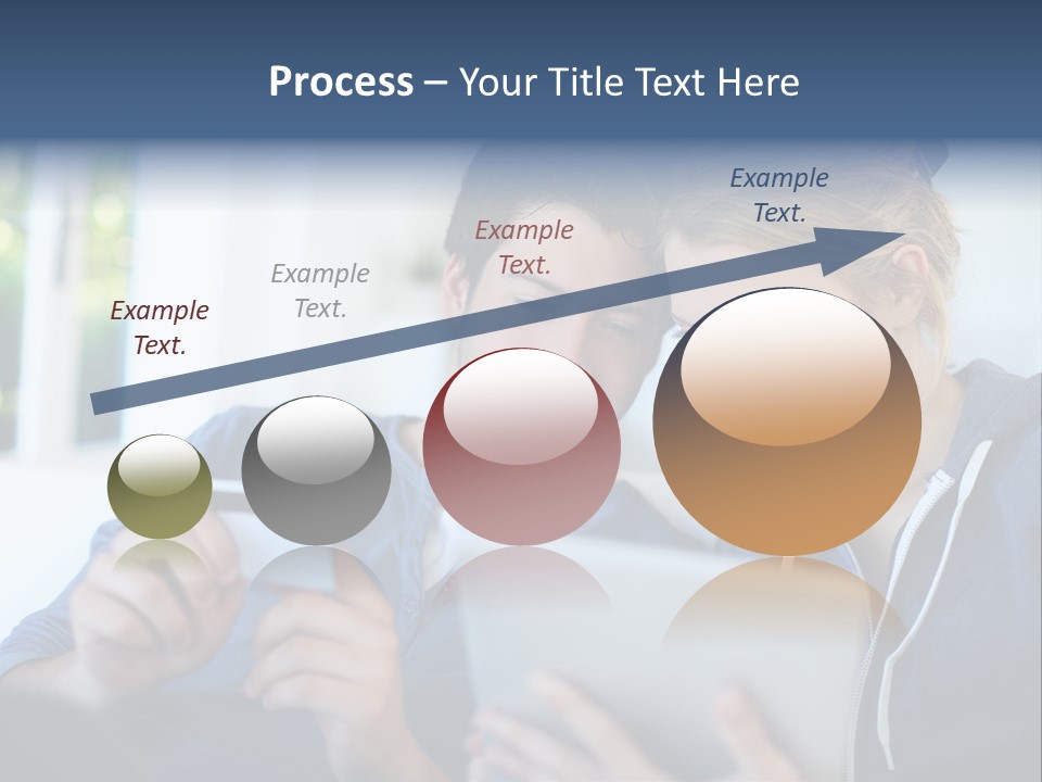 Payment For Purchases On The Tablet PowerPoint Template