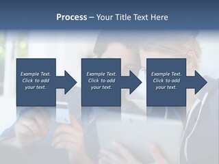 Payment For Purchases On The Tablet PowerPoint Template