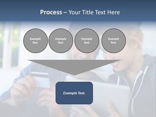 Payment For Purchases On The Tablet PowerPoint Template