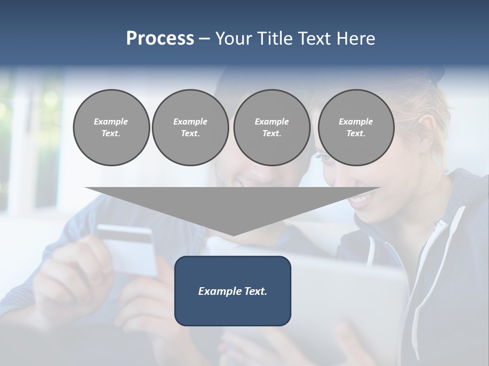Payment For Purchases On The Tablet PowerPoint Template