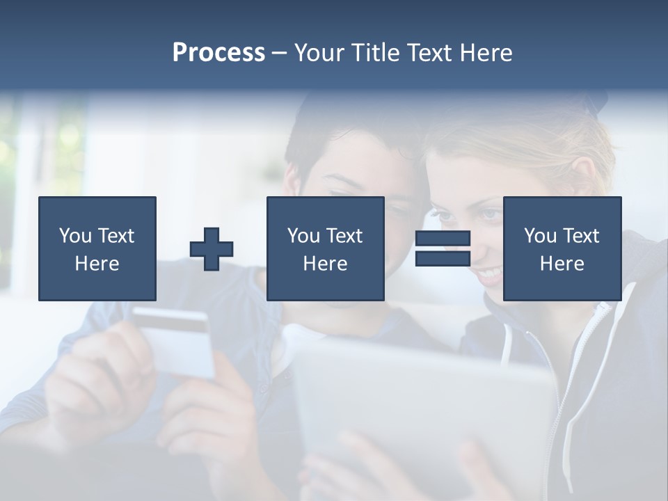 Payment For Purchases On The Tablet PowerPoint Template