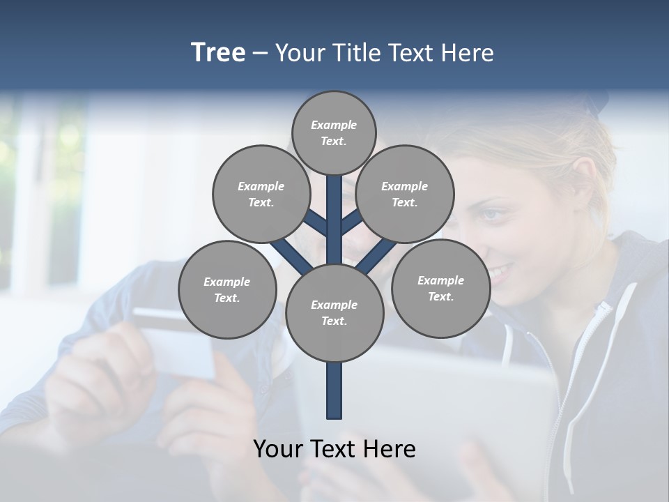 Payment For Purchases On The Tablet PowerPoint Template