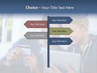 Payment For Purchases On The Tablet PowerPoint Template