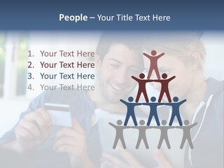 Payment For Purchases On The Tablet PowerPoint Template