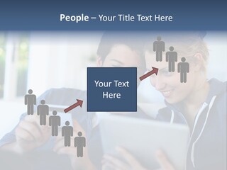 Payment For Purchases On The Tablet PowerPoint Template