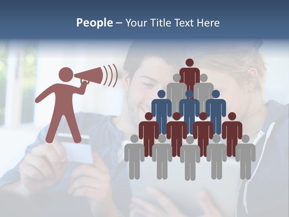 Payment For Purchases On The Tablet PowerPoint Template