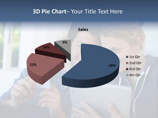 Payment For Purchases On The Tablet PowerPoint Template