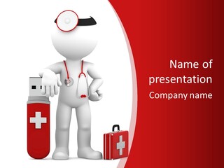 Computer Ambulance PowerPoint Template