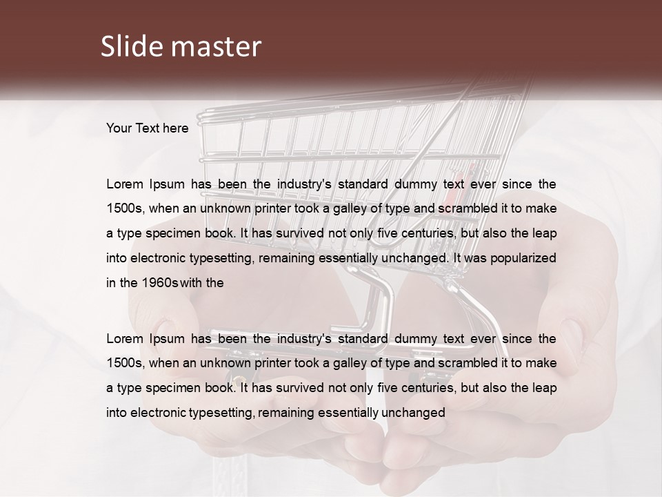 Shopping Cart PowerPoint Template