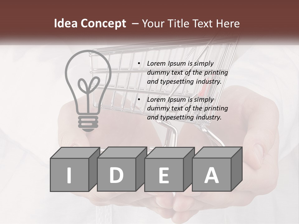Shopping Cart PowerPoint Template