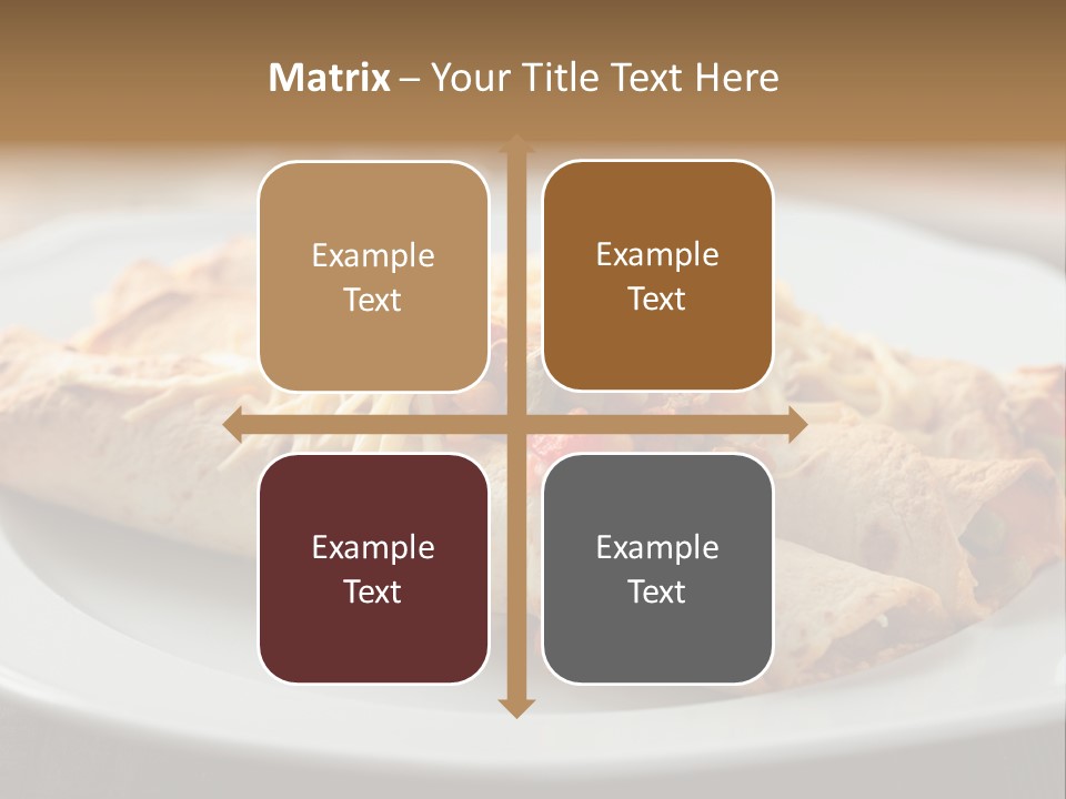 Vegetables In Pita Bread PowerPoint Template