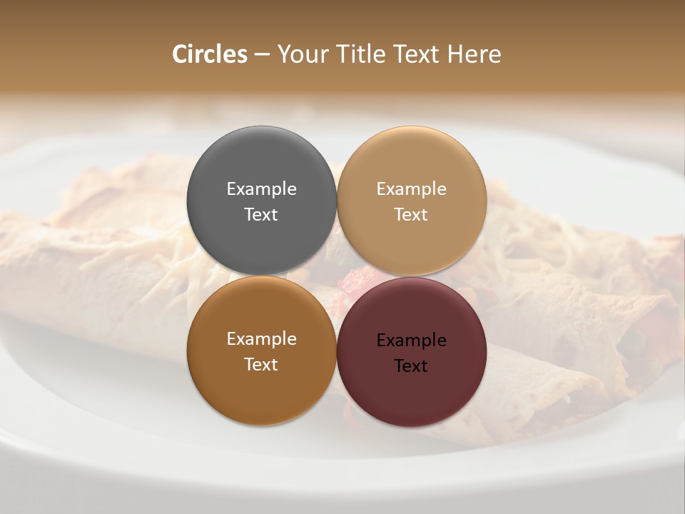 Vegetables In Pita Bread PowerPoint Template