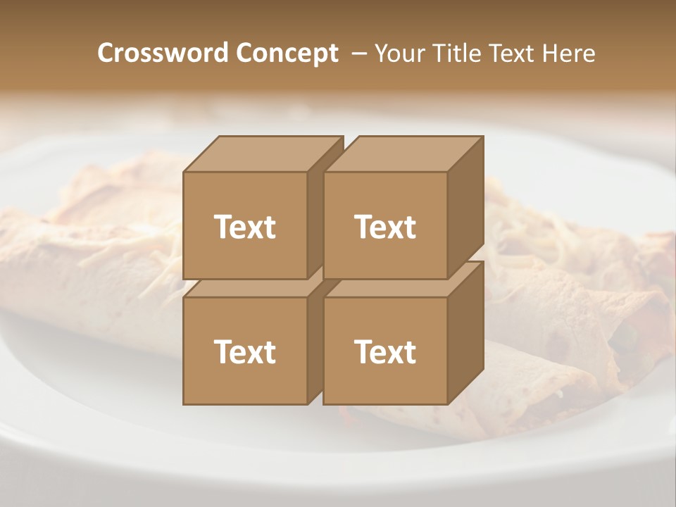 Vegetables In Pita Bread PowerPoint Template