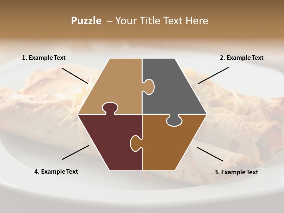 Vegetables In Pita Bread PowerPoint Template