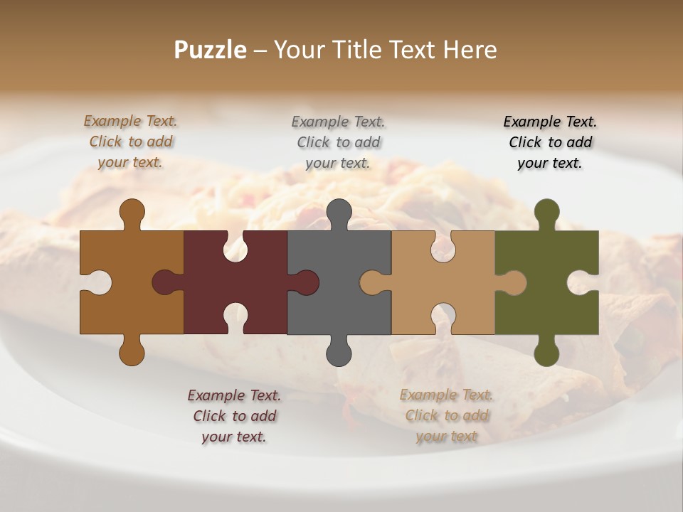 Vegetables In Pita Bread PowerPoint Template