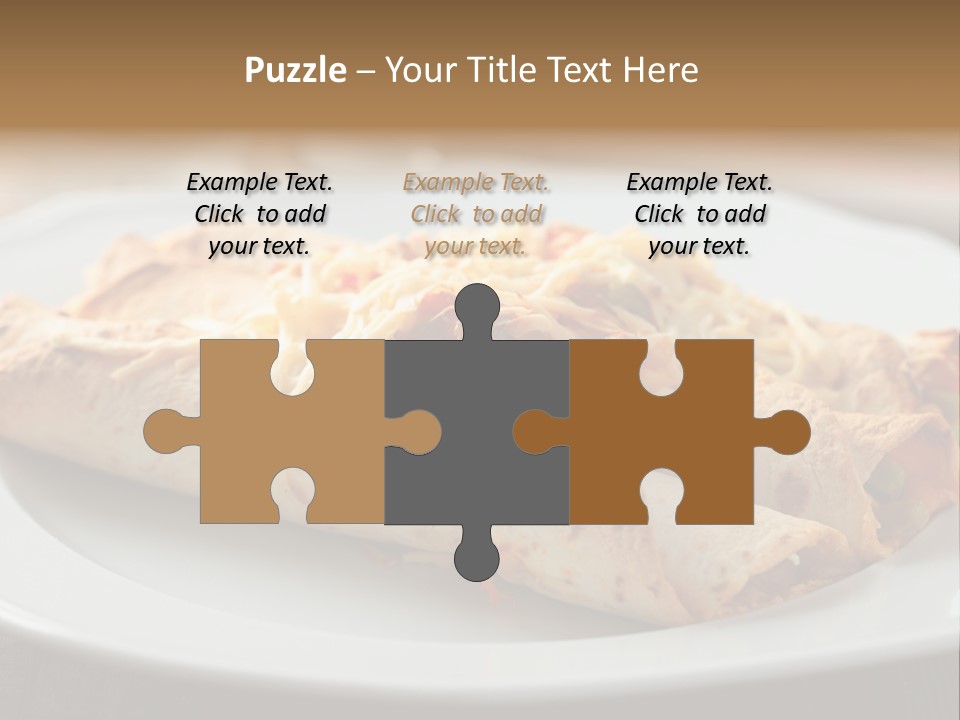 Vegetables In Pita Bread PowerPoint Template