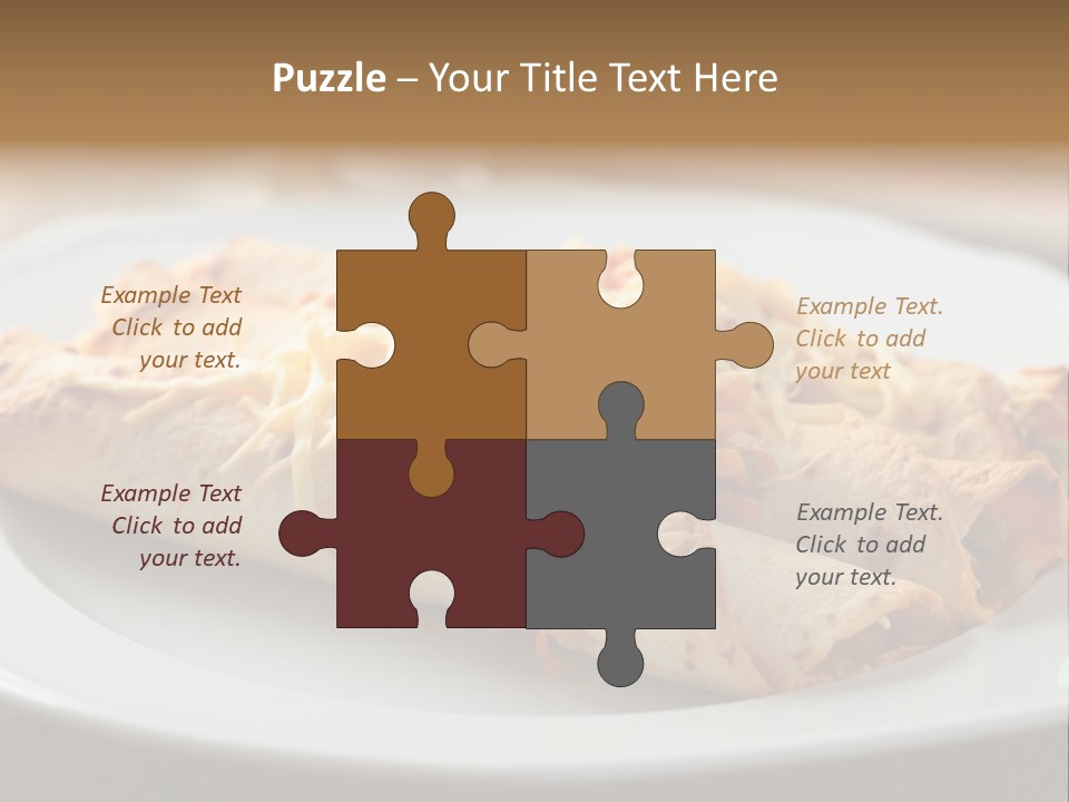 Vegetables In Pita Bread PowerPoint Template