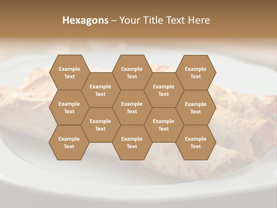 Vegetables In Pita Bread PowerPoint Template