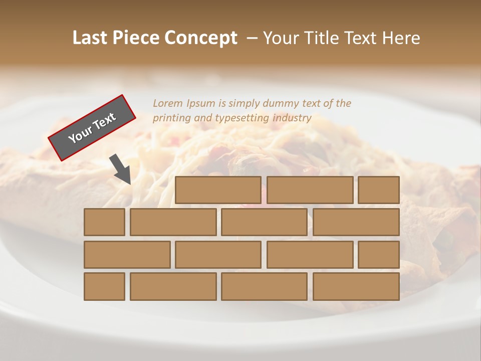 Vegetables In Pita Bread PowerPoint Template