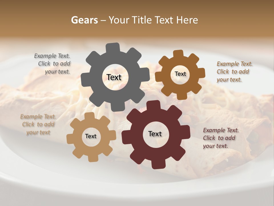 Vegetables In Pita Bread PowerPoint Template