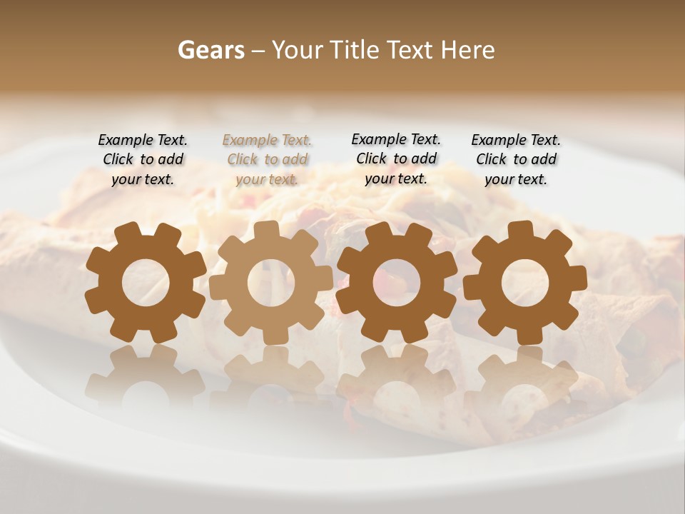 Vegetables In Pita Bread PowerPoint Template