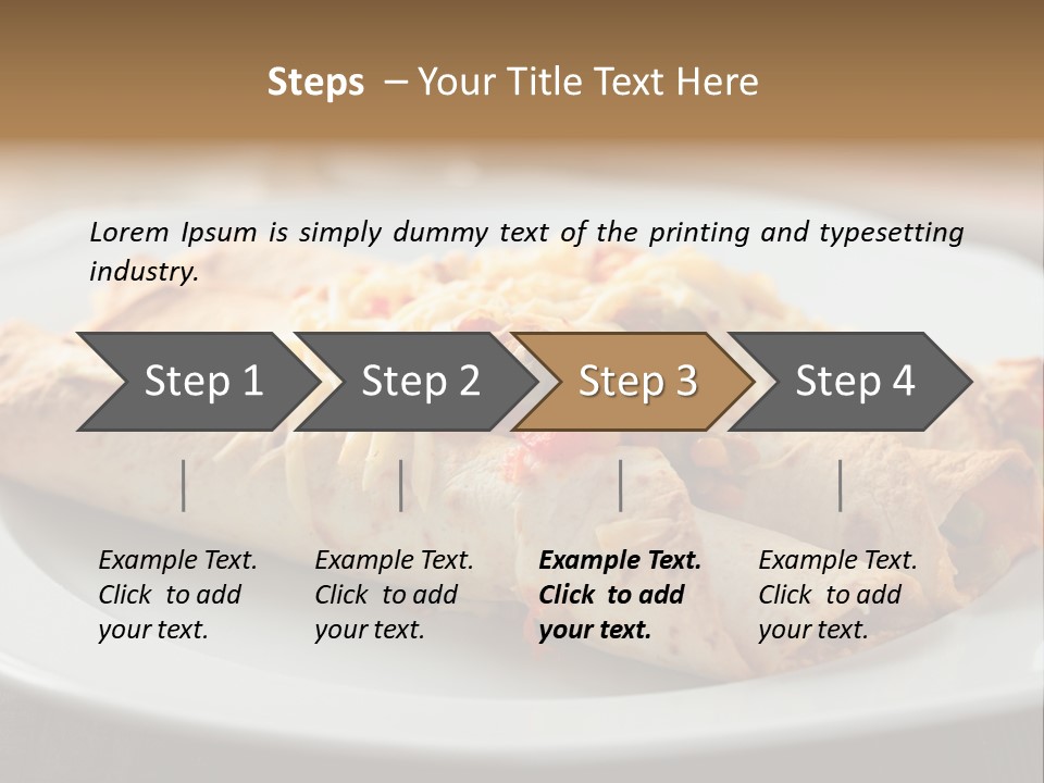 Vegetables In Pita Bread PowerPoint Template