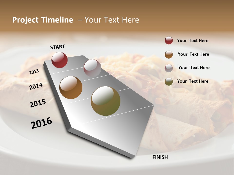 Vegetables In Pita Bread PowerPoint Template