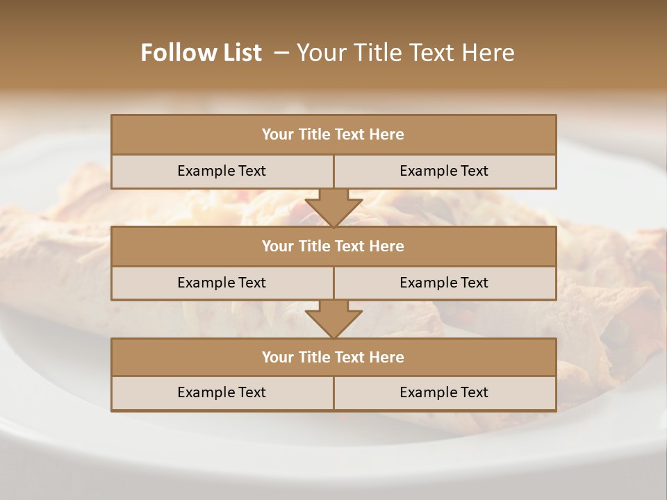 Vegetables In Pita Bread PowerPoint Template
