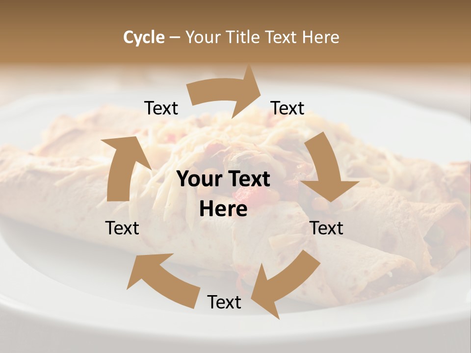 Vegetables In Pita Bread PowerPoint Template