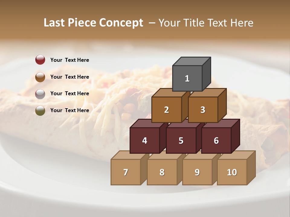 Vegetables In Pita Bread PowerPoint Template