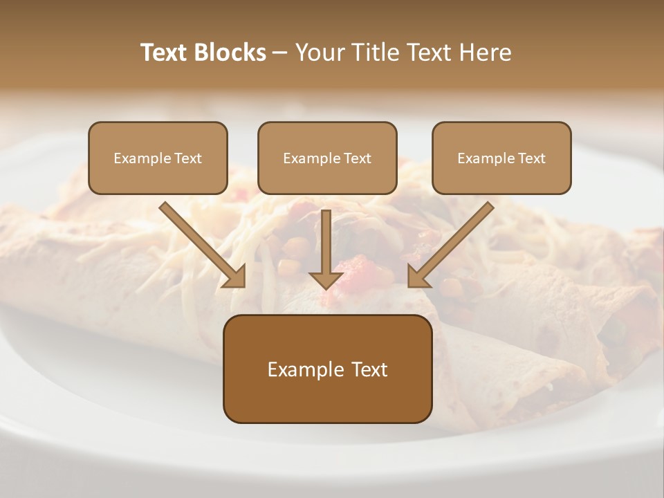 Vegetables In Pita Bread PowerPoint Template