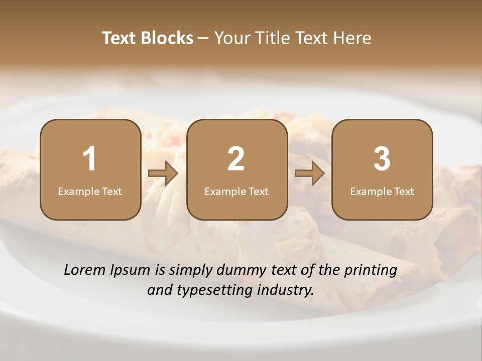 Vegetables In Pita Bread PowerPoint Template