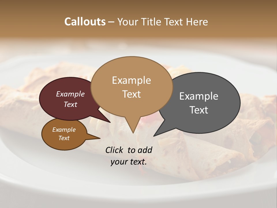 Vegetables In Pita Bread PowerPoint Template