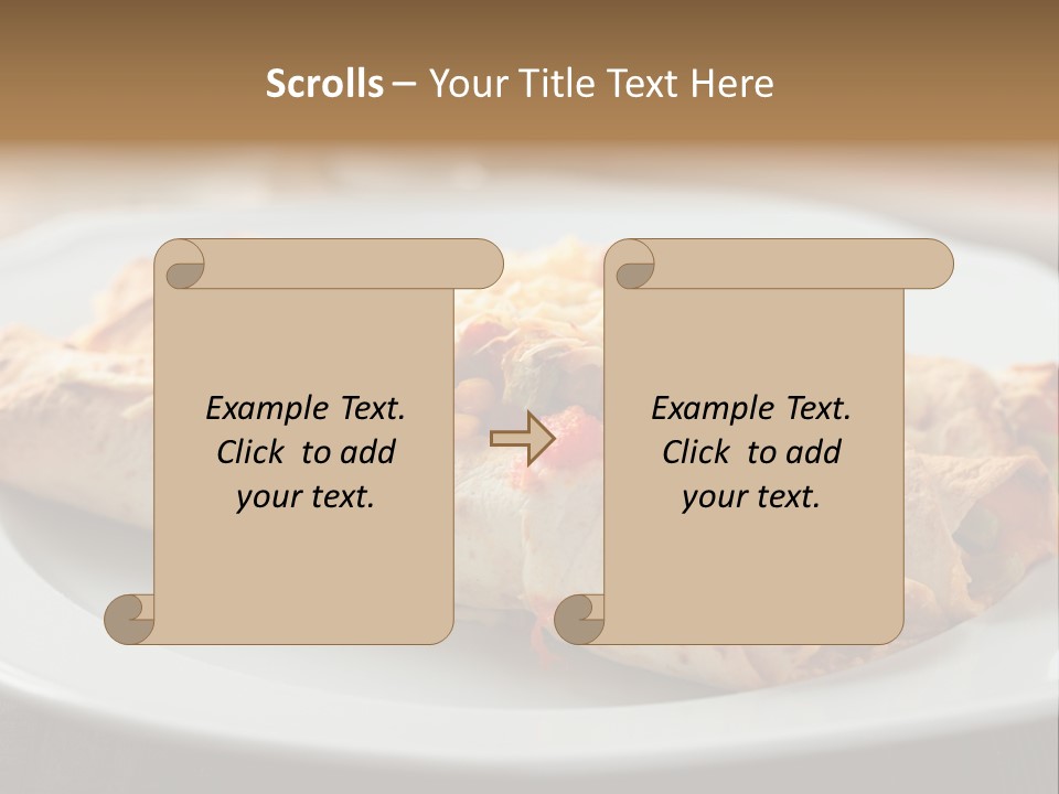 Vegetables In Pita Bread PowerPoint Template