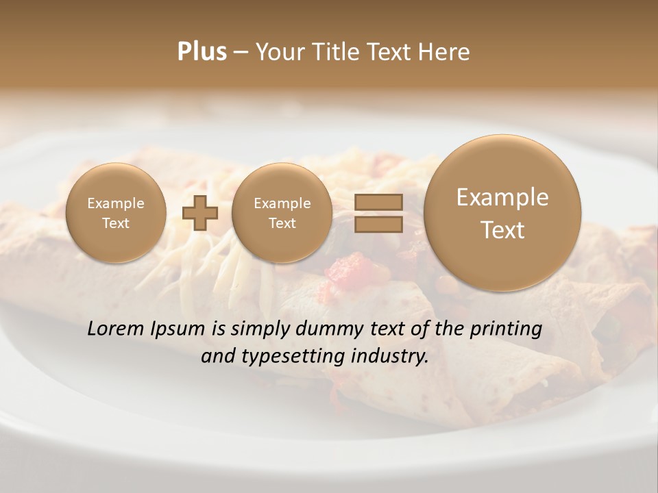 Vegetables In Pita Bread PowerPoint Template
