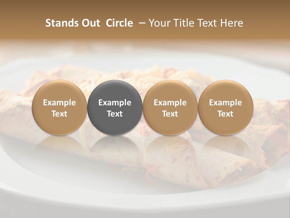 Vegetables In Pita Bread PowerPoint Template