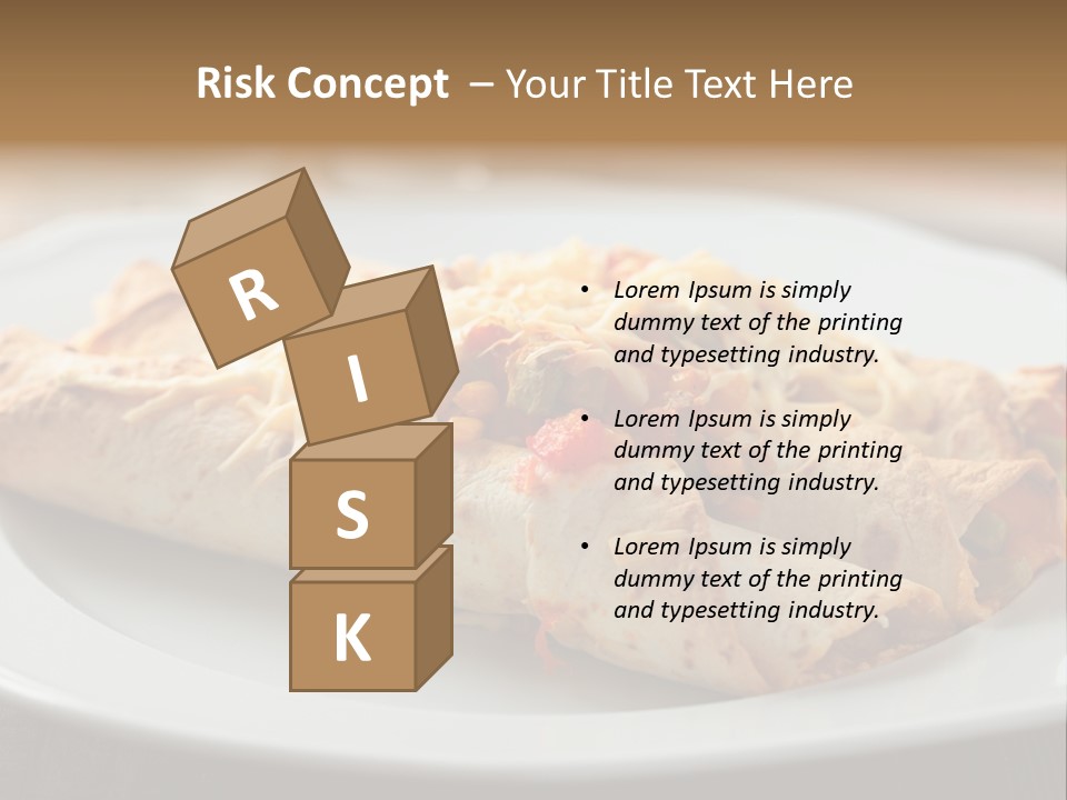 Vegetables In Pita Bread PowerPoint Template