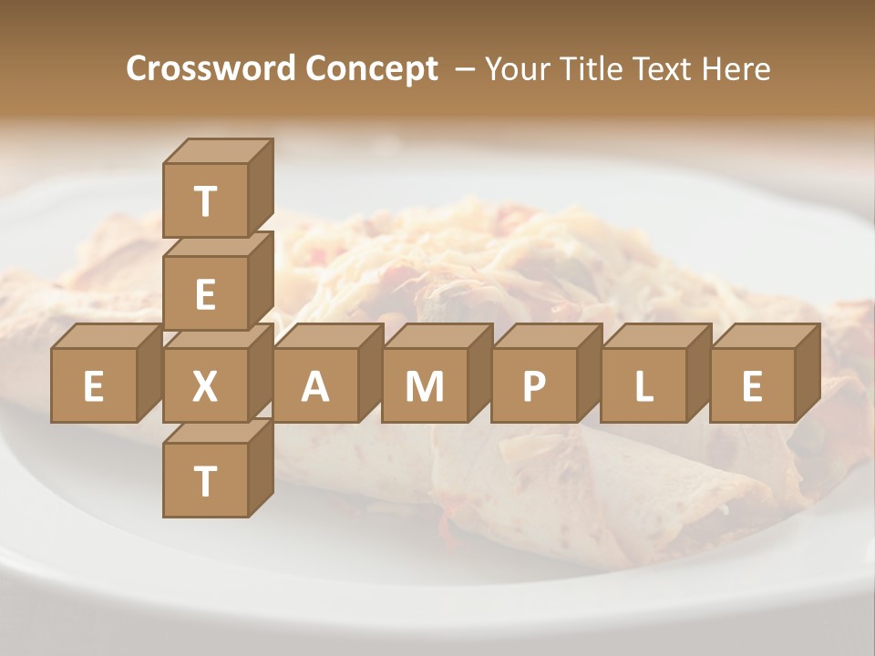 Vegetables In Pita Bread PowerPoint Template