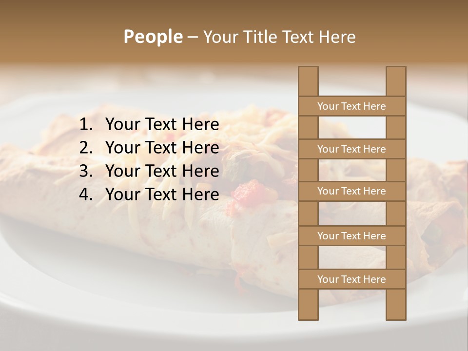 Vegetables In Pita Bread PowerPoint Template