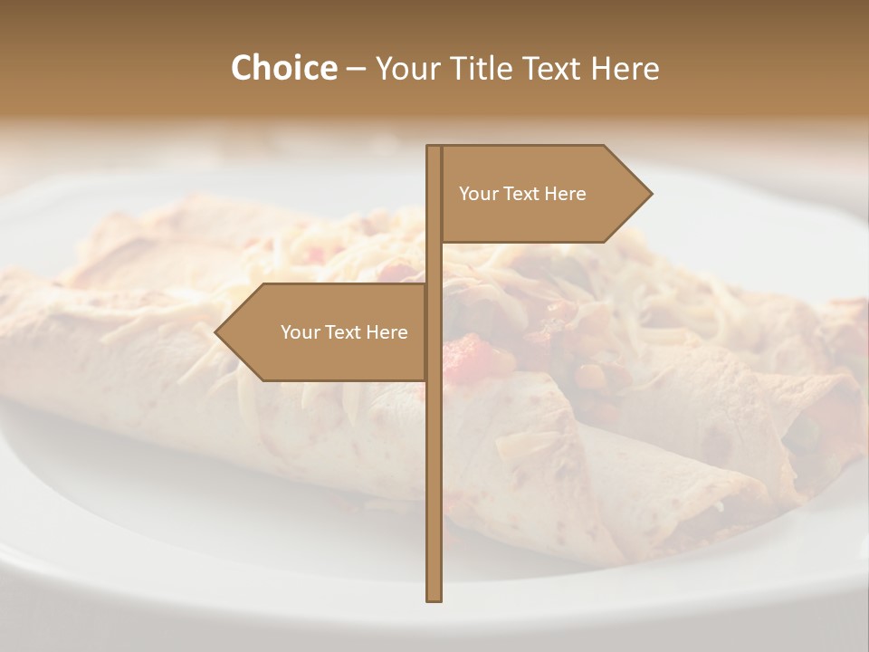 Vegetables In Pita Bread PowerPoint Template
