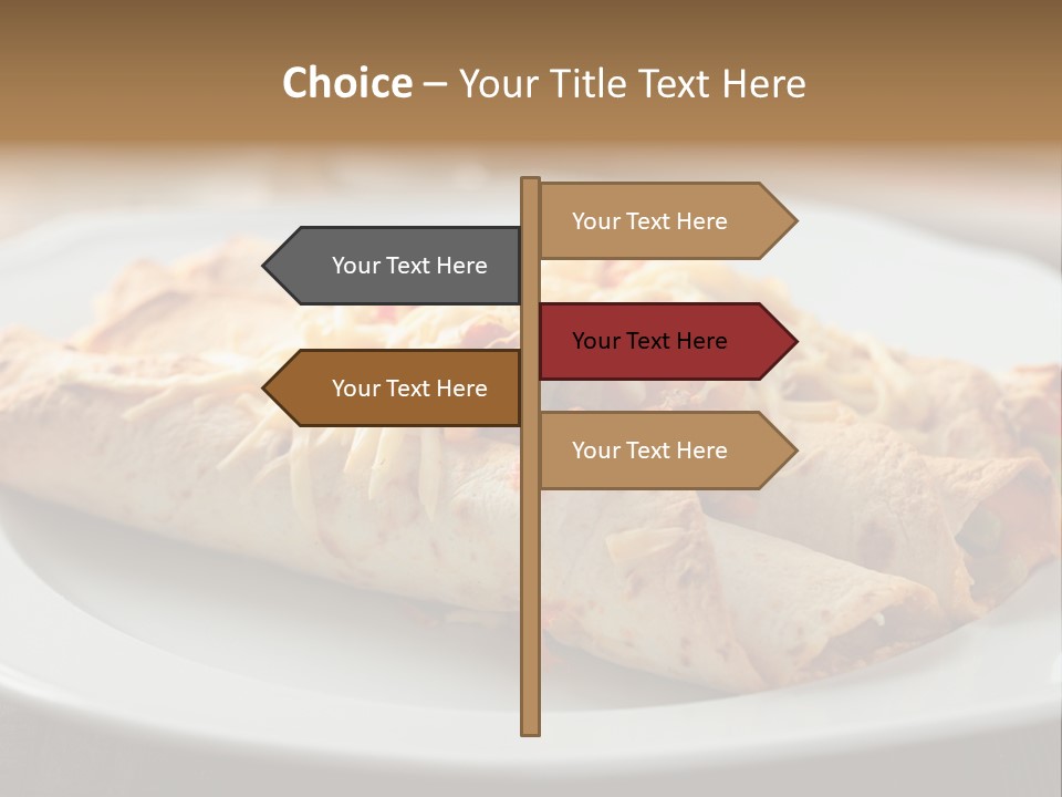 Vegetables In Pita Bread PowerPoint Template