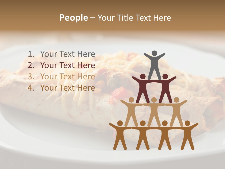Vegetables In Pita Bread PowerPoint Template