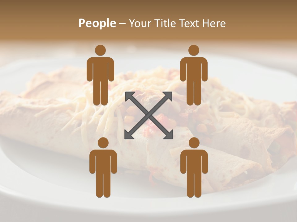 Vegetables In Pita Bread PowerPoint Template