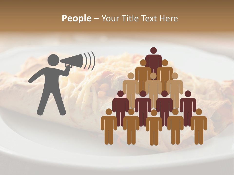 Vegetables In Pita Bread PowerPoint Template