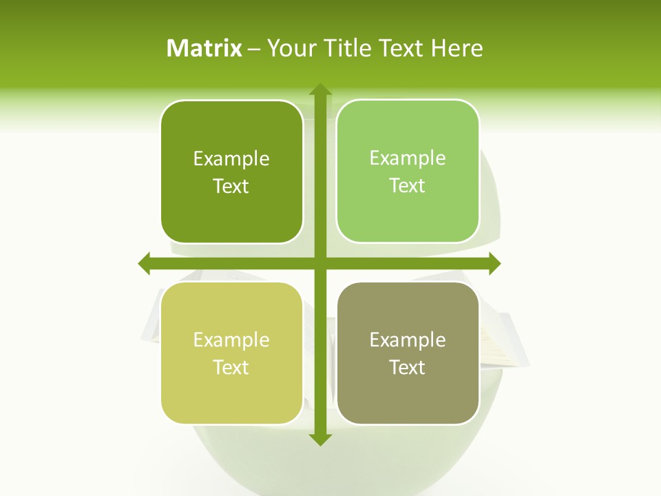 A Book In An Apple PowerPoint Template