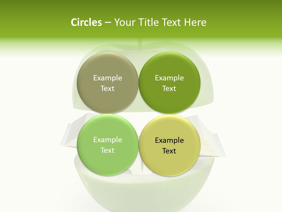 A Book In An Apple PowerPoint Template