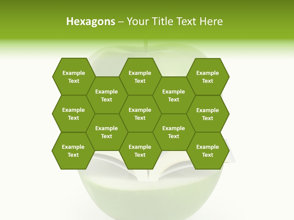 A Book In An Apple PowerPoint Template